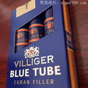 威利蓝筒雪茄3支铝管装 Villiger Blue Tube Cuban Filler